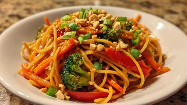 Spicy Peanut Stir-Fry Noodles