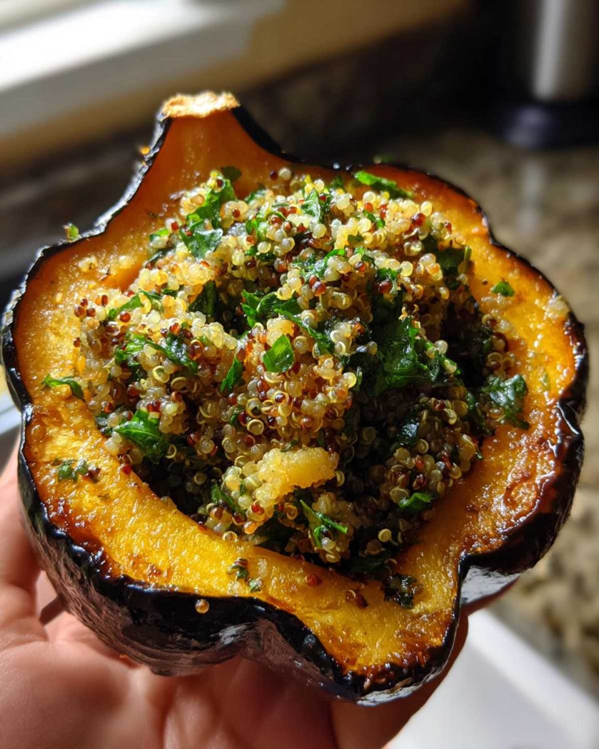 Stuffed Acorn Squash with Quinoa - detail 3