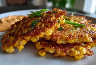 Sweet Corn Fritters with Spicy Aioli