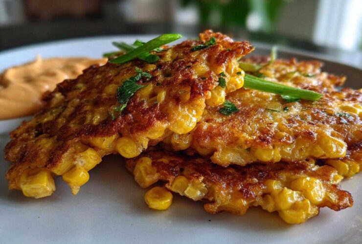 Sweet Corn Fritters with Spicy Aioli
