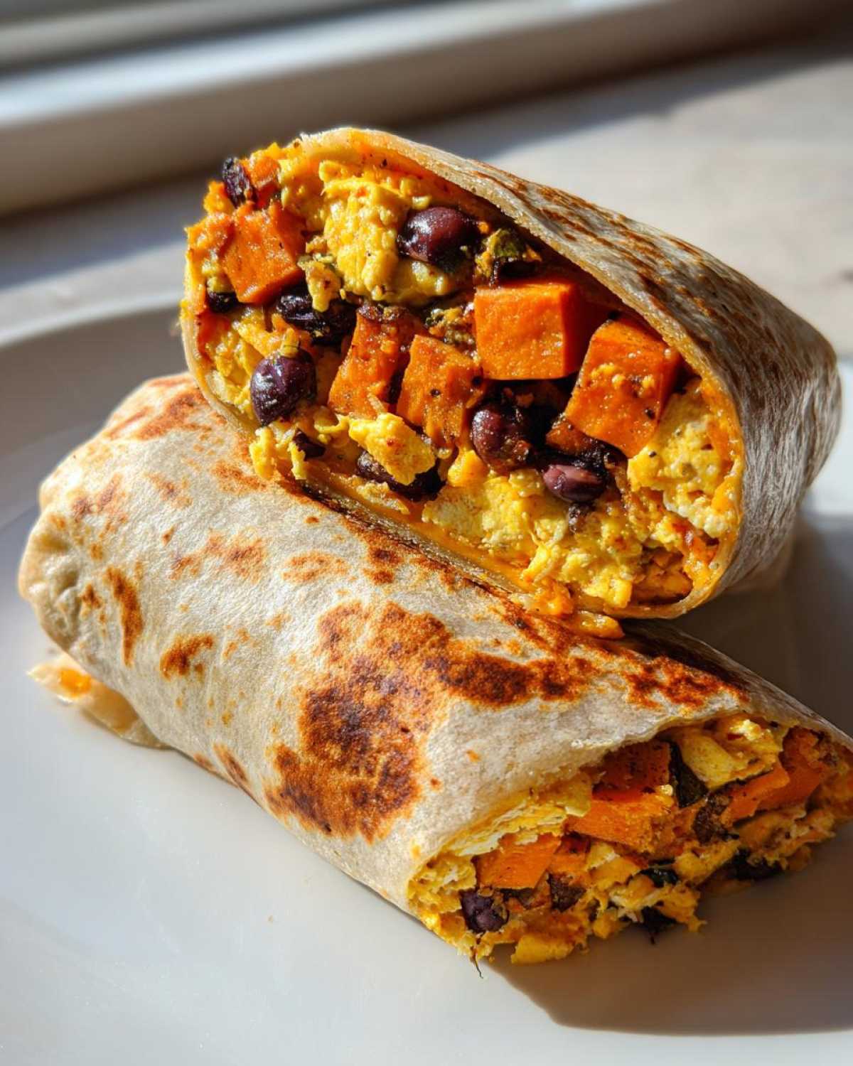Sweet Potato Breakfast Burrito - detail 2