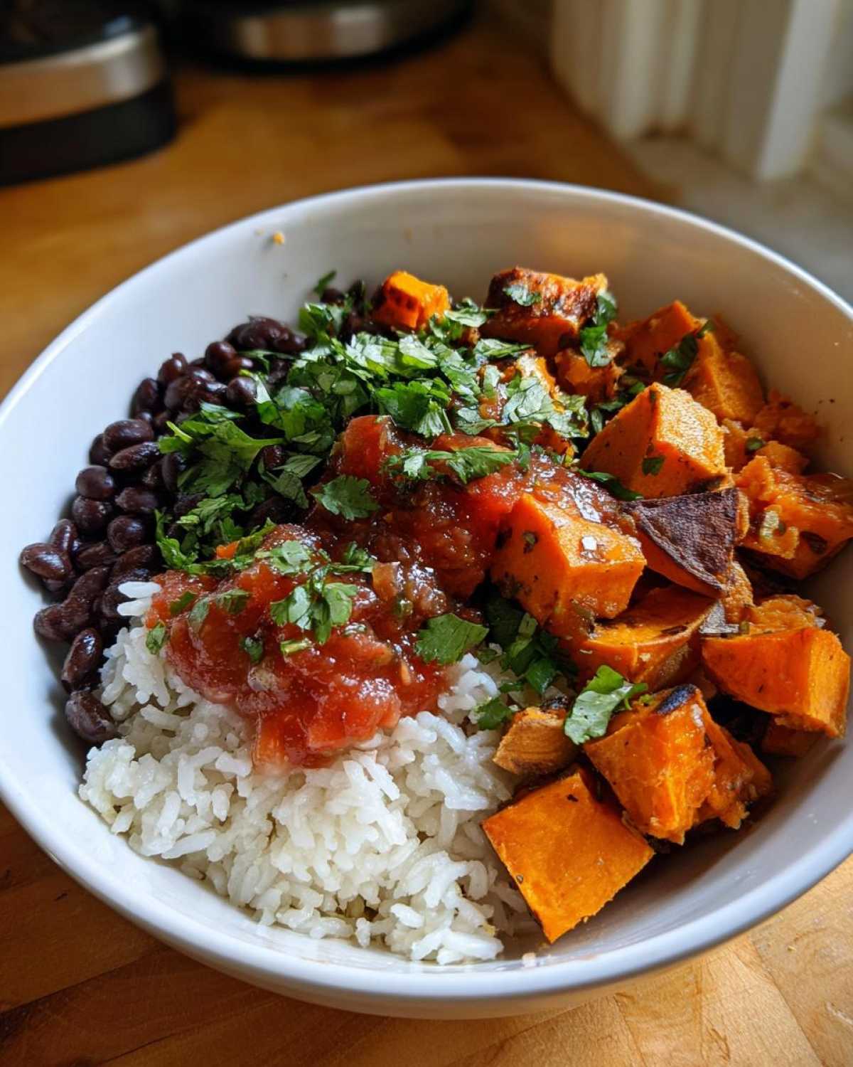 Sweet Potato and Black Bean Burrito Bowl - detail 1
