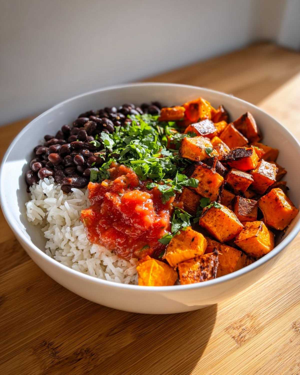 Sweet Potato and Black Bean Burrito Bowl - detail 3