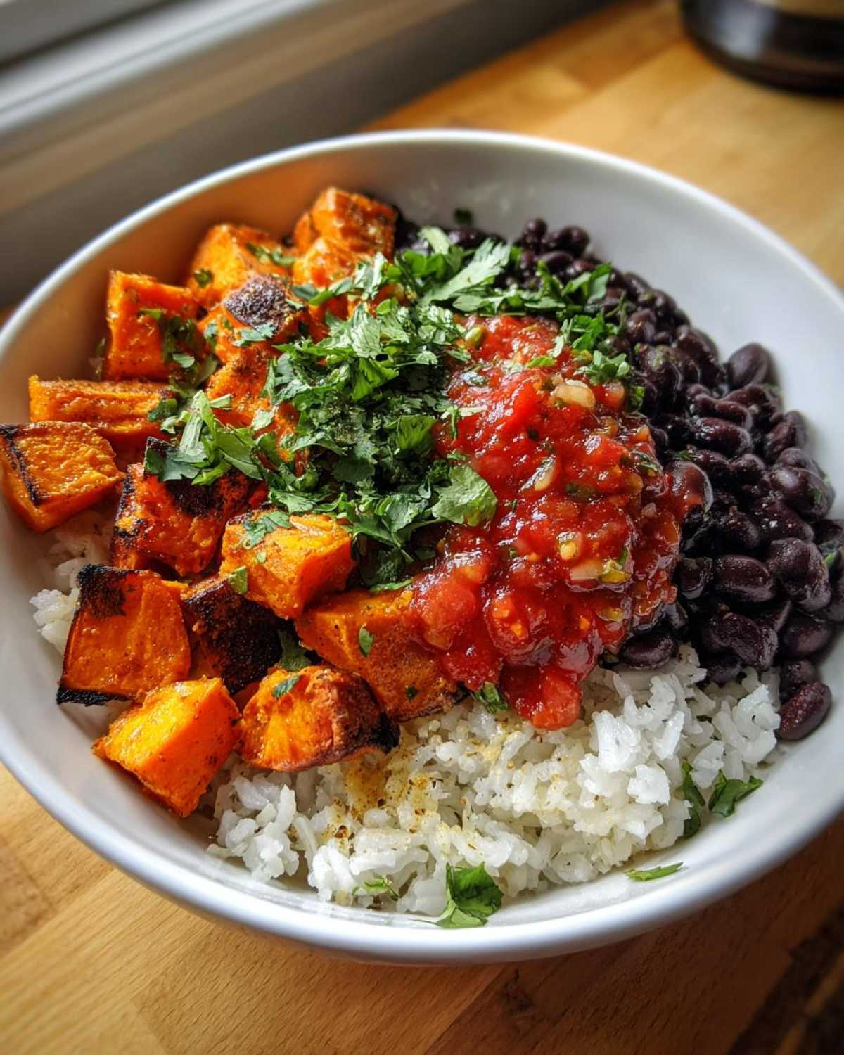 Sweet Potato and Black Bean Burrito Bowl - detail 4