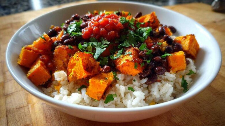 Sweet Potato and Black Bean Burrito Bowl