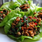 Thai Basil Chicken Lettuce Wraps