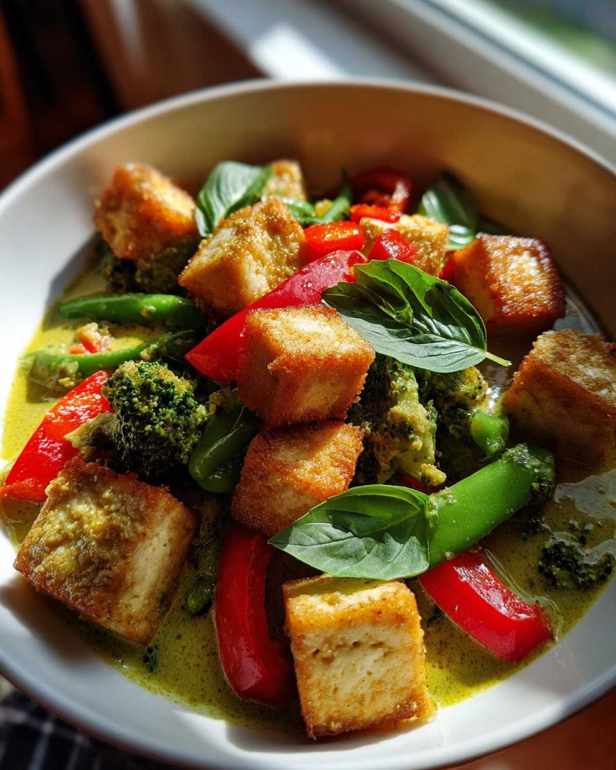 Thai Green Curry with Tofu - detail 1