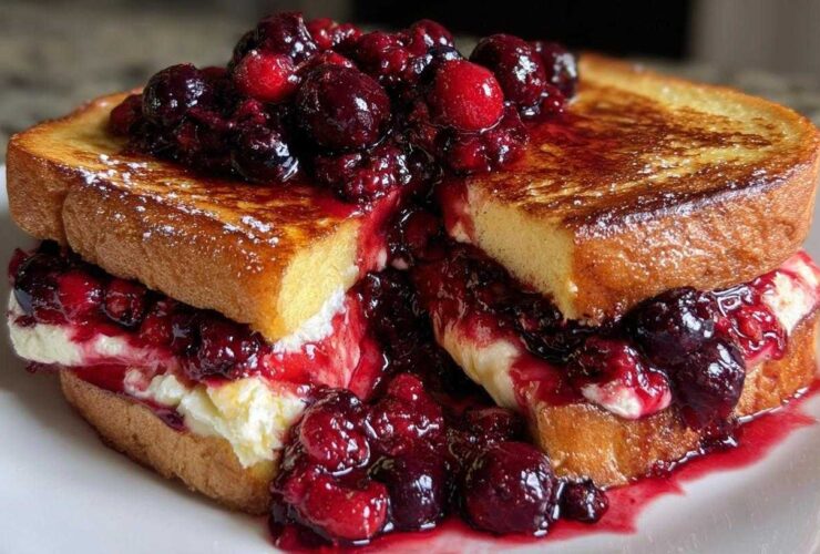 Ultimate Stuffed French Toast with Berries