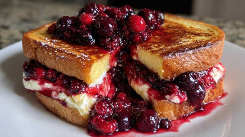 Ultimate Stuffed French Toast with Berries