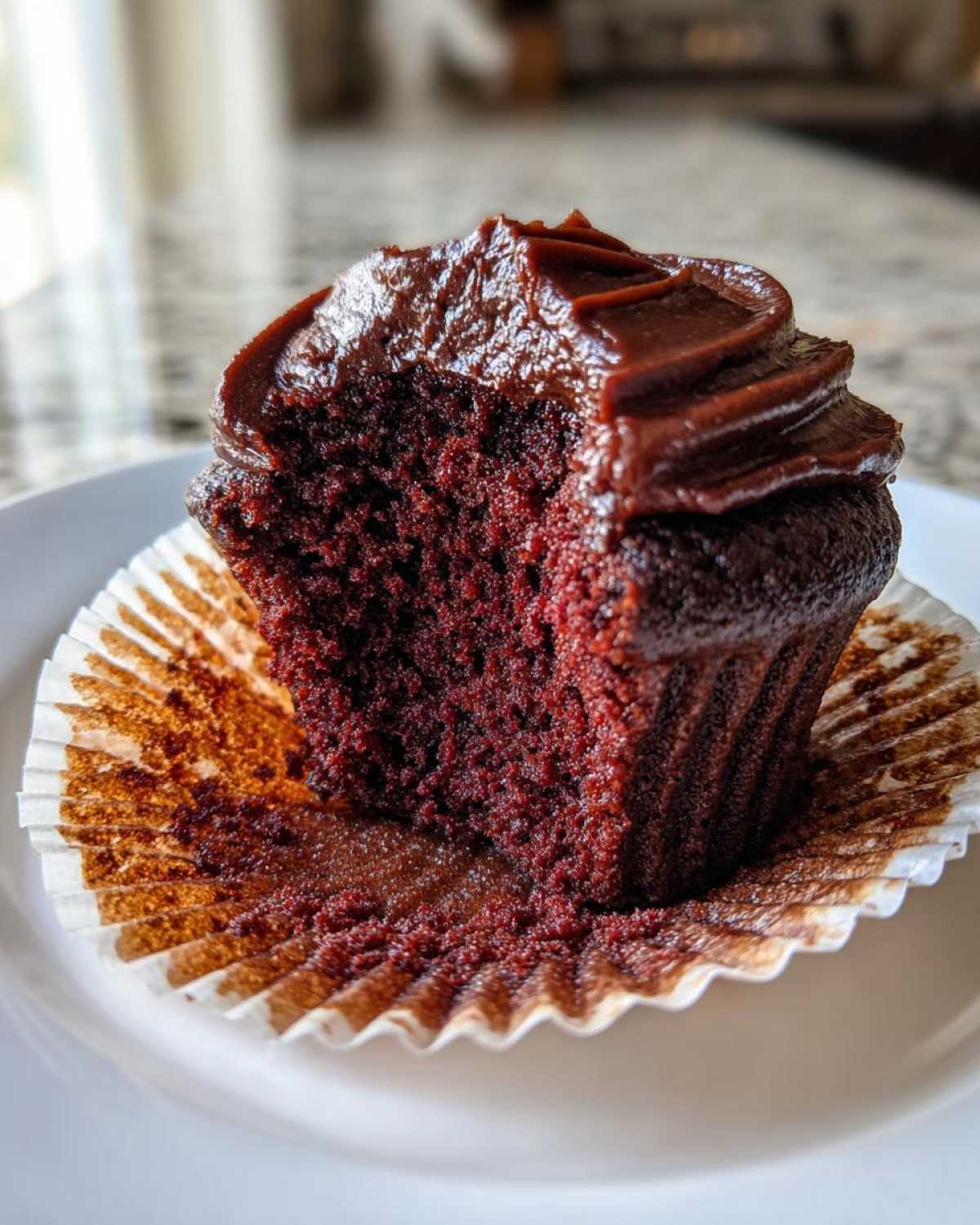 Vegan Chocolate Beet Cupcakes - detail 1