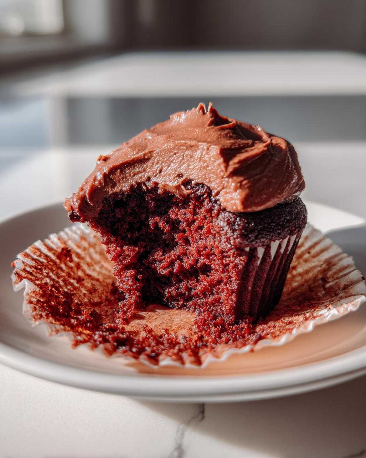 Vegan Chocolate Beet Cupcakes - detail 2