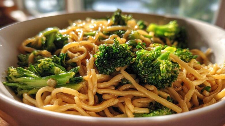 Vegan Garlic Noodles with Broccoli
