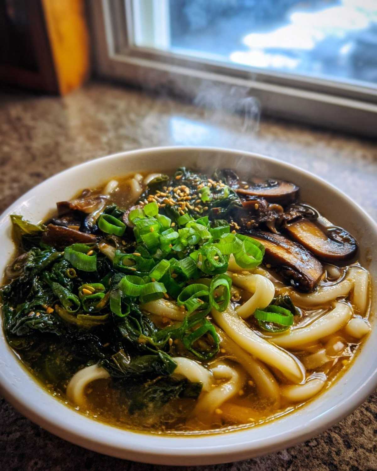 Vegan Ginger Miso Broth with Udon - detail 3