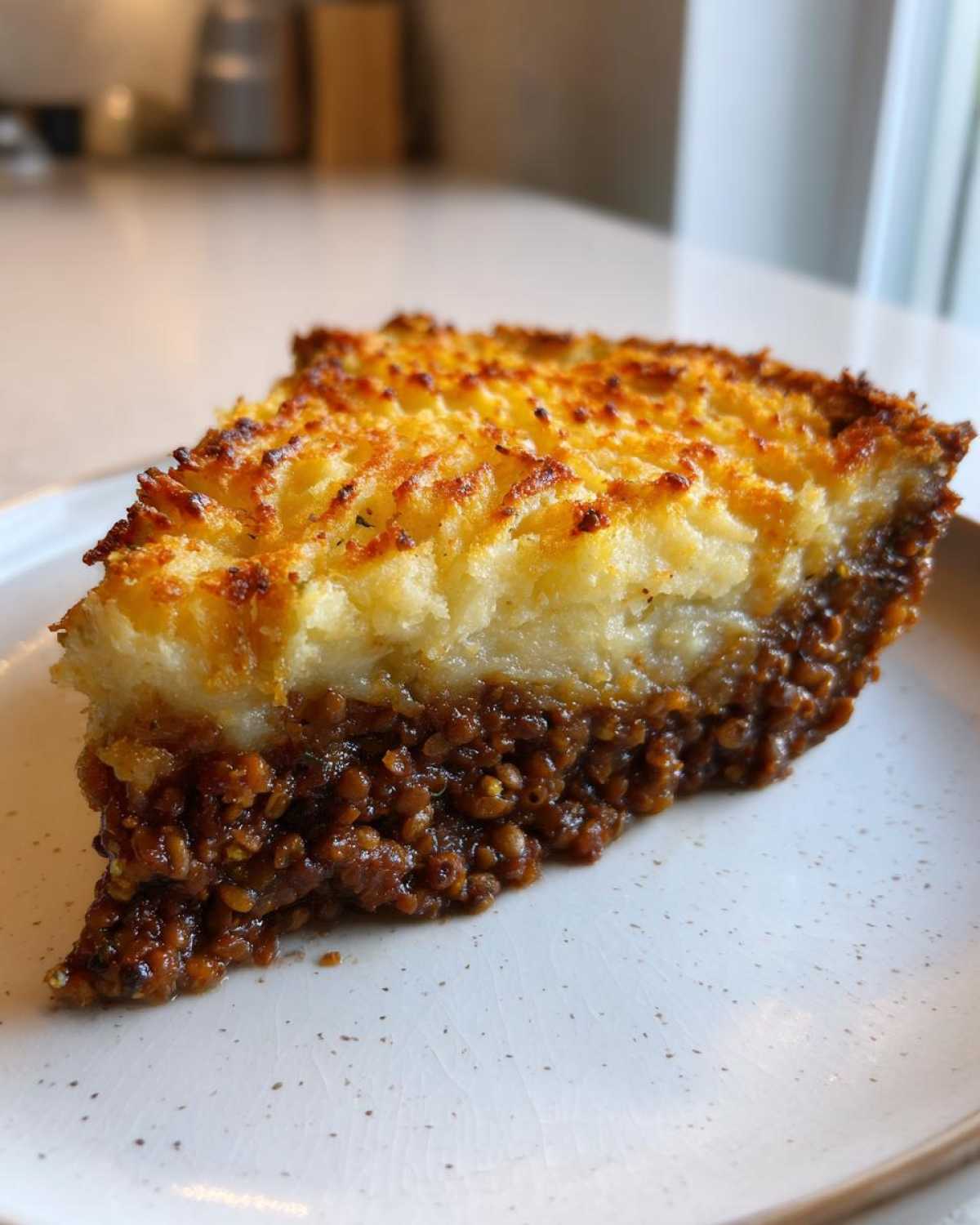 Vegan Lentil Shepherd's Pie - detail 1