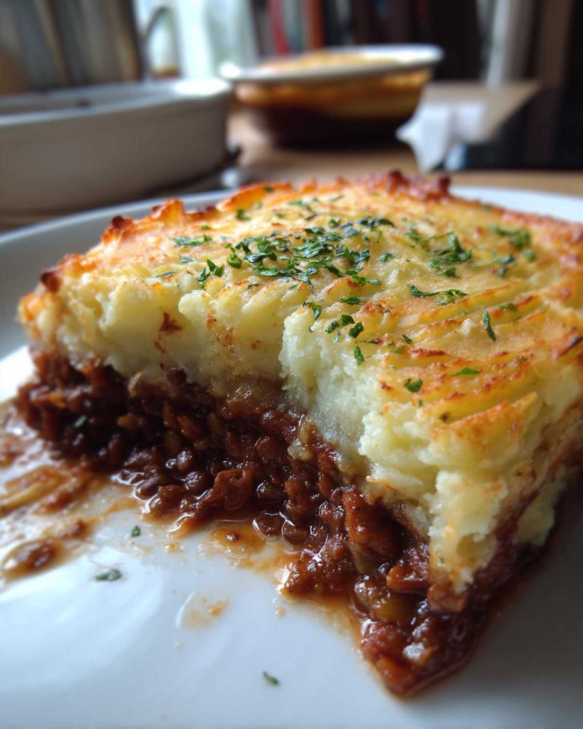 Vegan Lentil Shepherd's Pie - detail 3