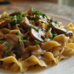 Vegan Mushroom Stroganoff