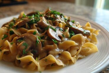 Vegan Mushroom Stroganoff