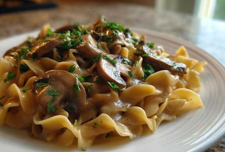 Vegan Mushroom Stroganoff