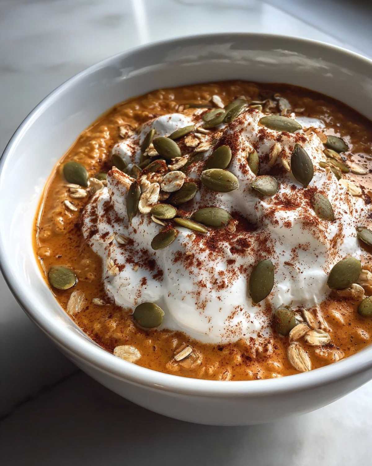 Vegan Pumpkin Spice Latte Oatmeal - detail 1