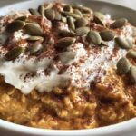 Vegan Pumpkin Spice Latte Oatmeal