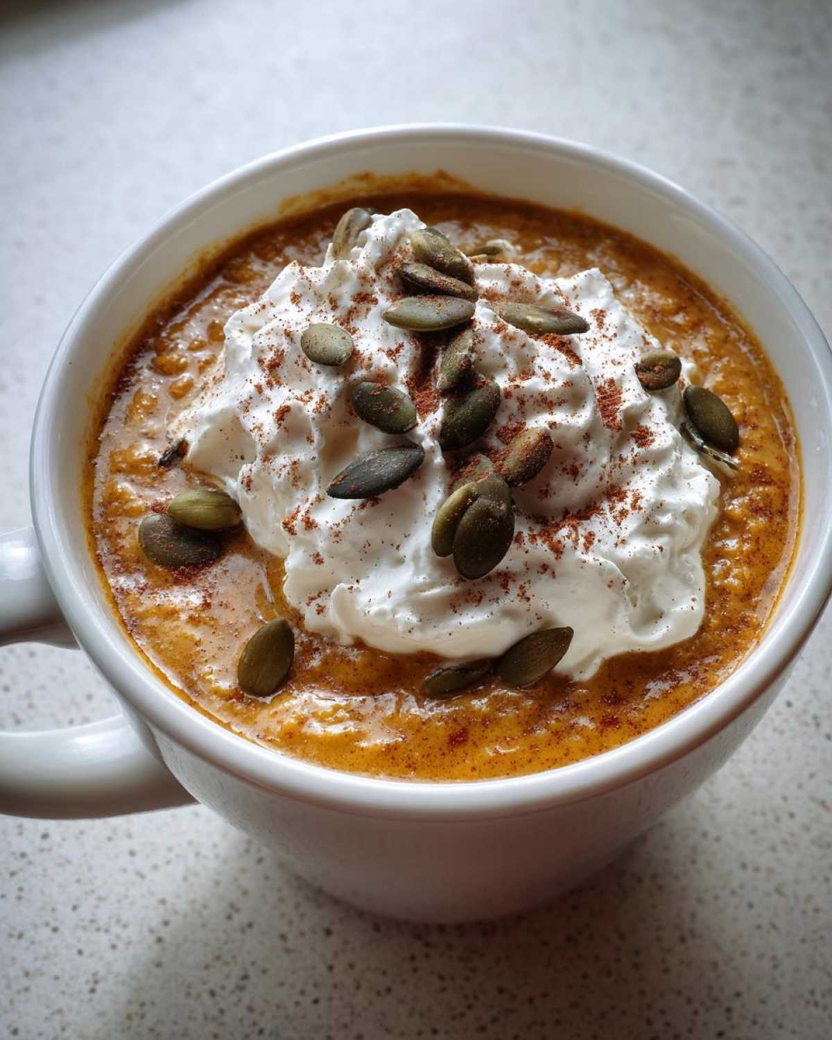 Vegan Pumpkin Spice Latte Oatmeal - detail 4