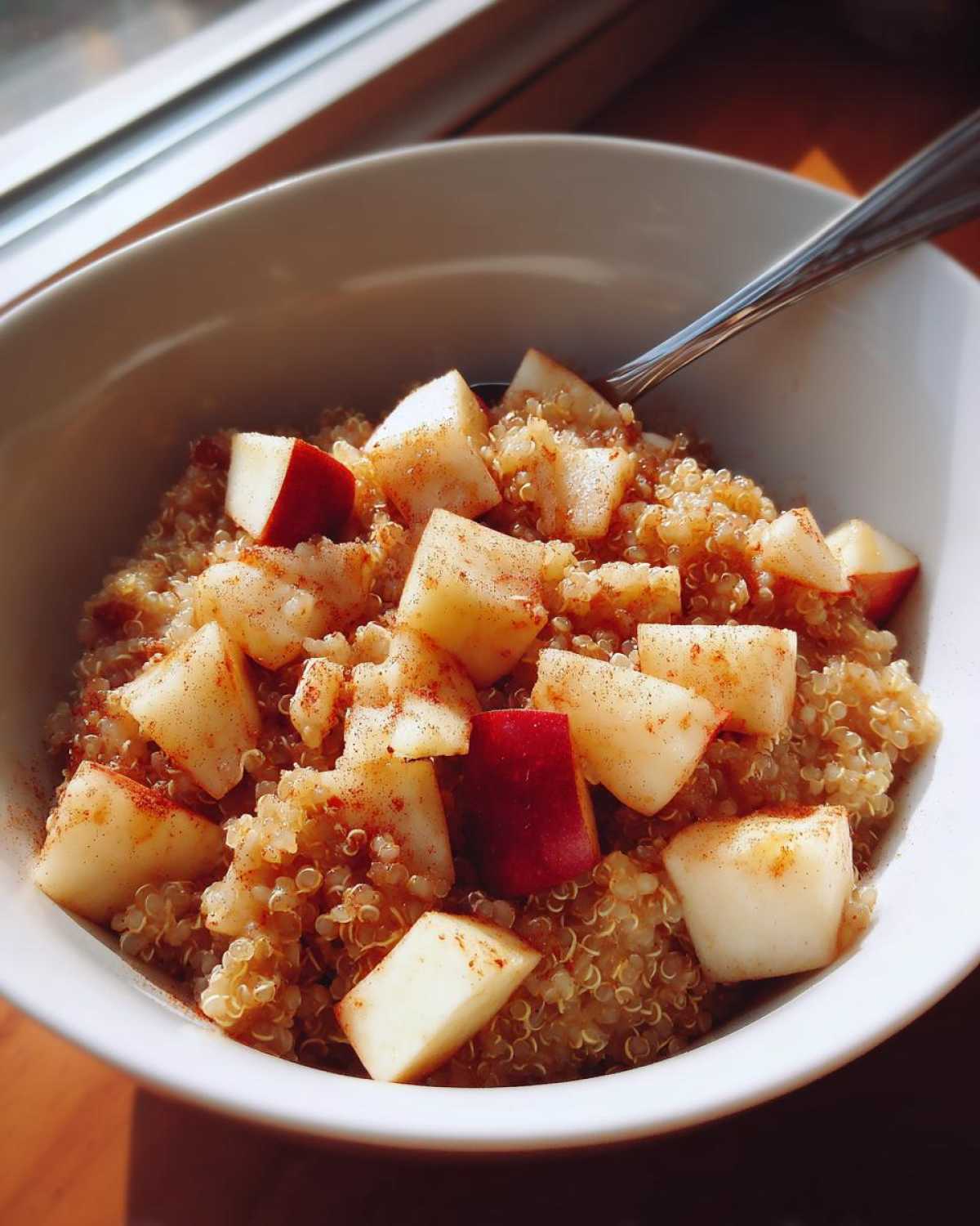 Warm Apple Cinnamon Quinoa Breakfast Bowl - detail 1