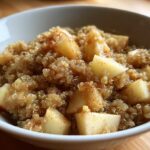 Warm Apple Cinnamon Quinoa Breakfast Bowl