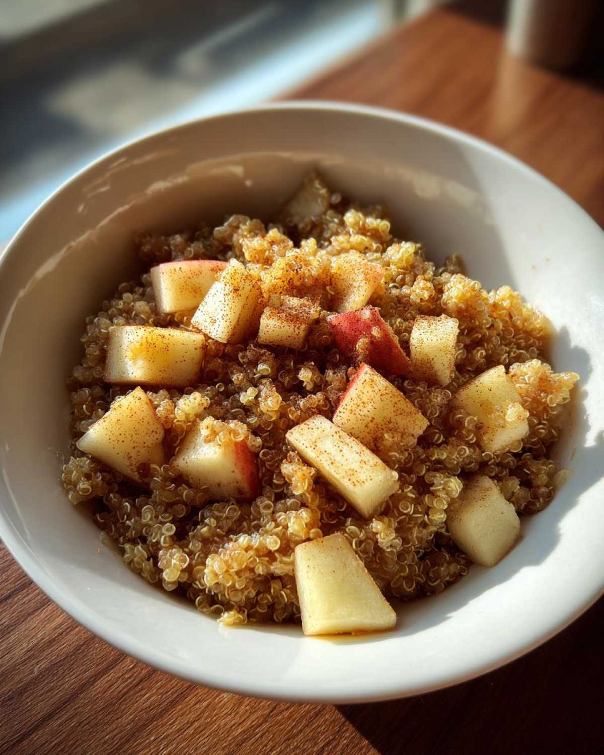 Warm Apple Cinnamon Quinoa Breakfast Bowl - detail 4