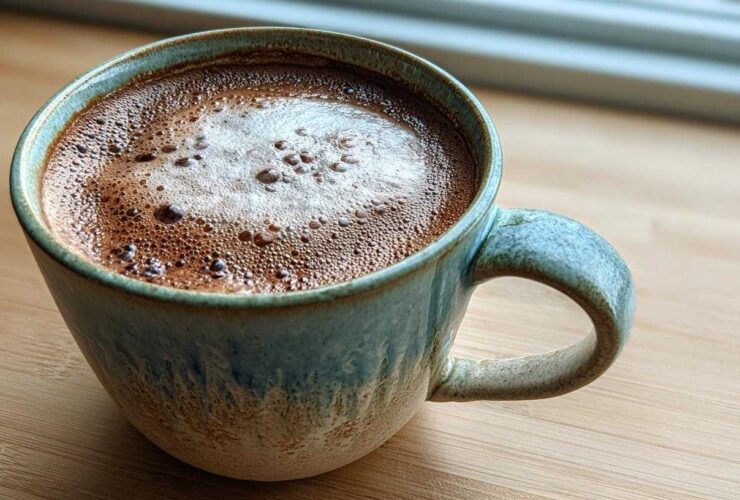 Warm Coconut Hot Chocolate