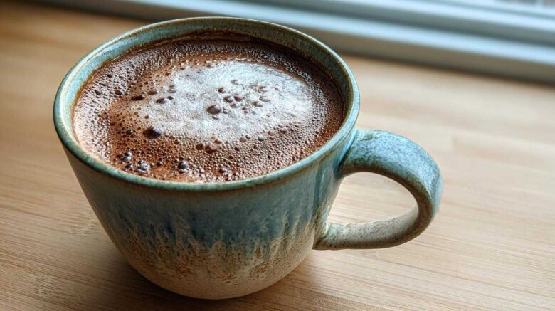Warm Coconut Hot Chocolate