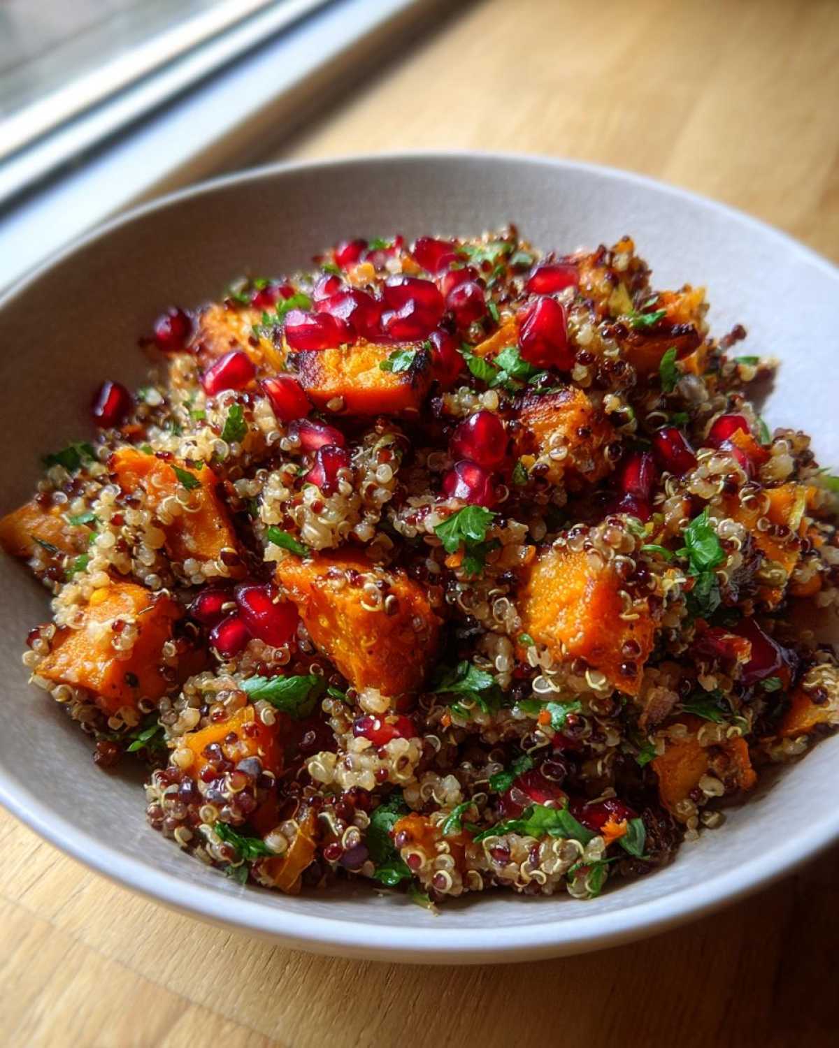 Warm Quinoa Salad with Pomegranate - detail 2