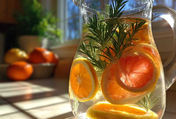 Winter Citrus Infused Water
