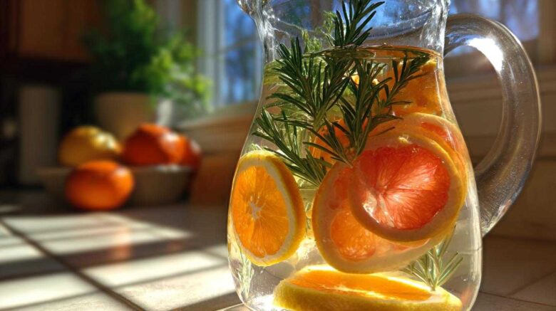 Winter Citrus Infused Water